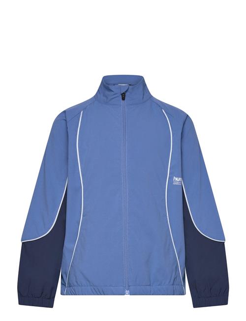 Hmljr Woven Zip Jacket Hummel Blue