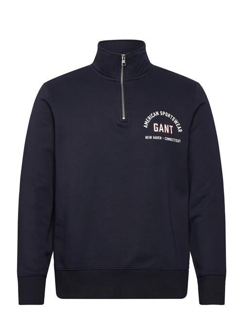Printed Graphic Half Zip GANT Navy