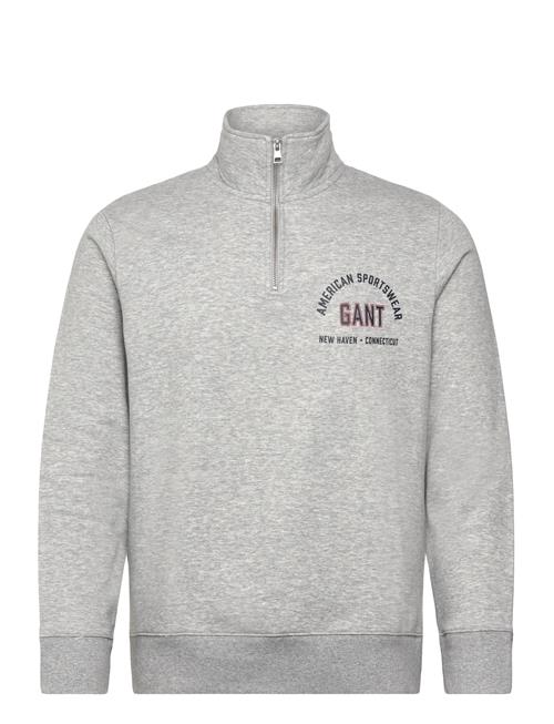 Printed Graphic Half Zip GANT Grey