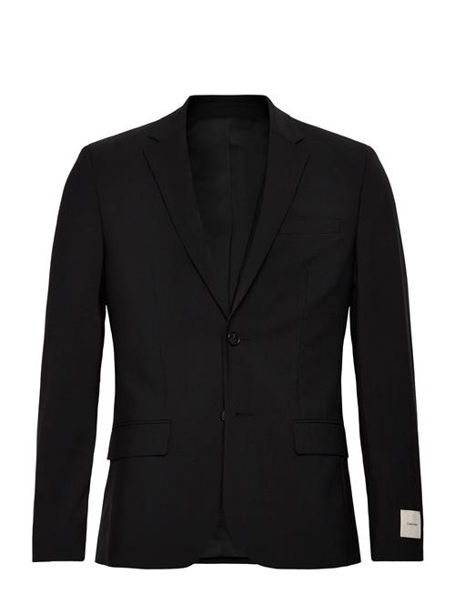 Ls Italian Wool Blend Slim Blaze Calvin Klein Black