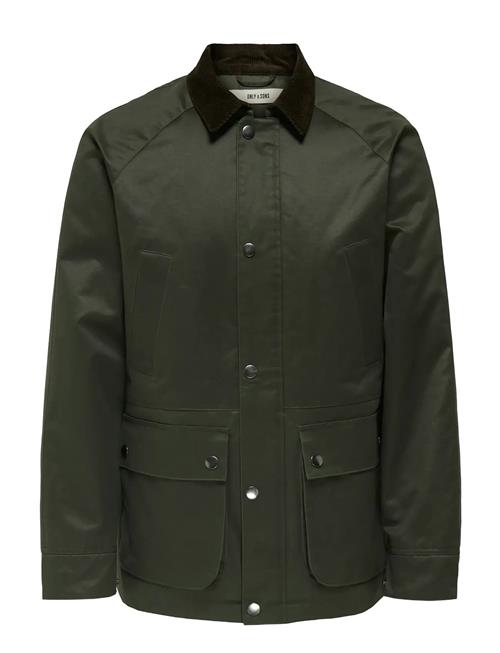 Onsbob Waxed Jacket Otw ONLY & SONS Khaki