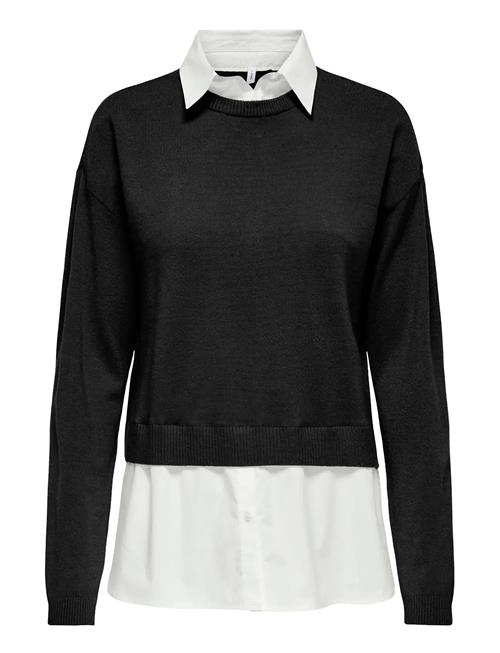 Onlpayson Ls Mix Pullover Knt ONLY Black