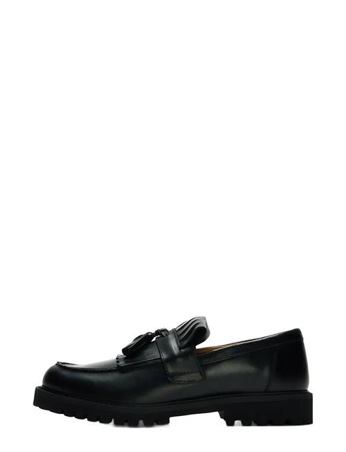 Slhhugo Leather Kiltie Tassel Loafer Selected Black