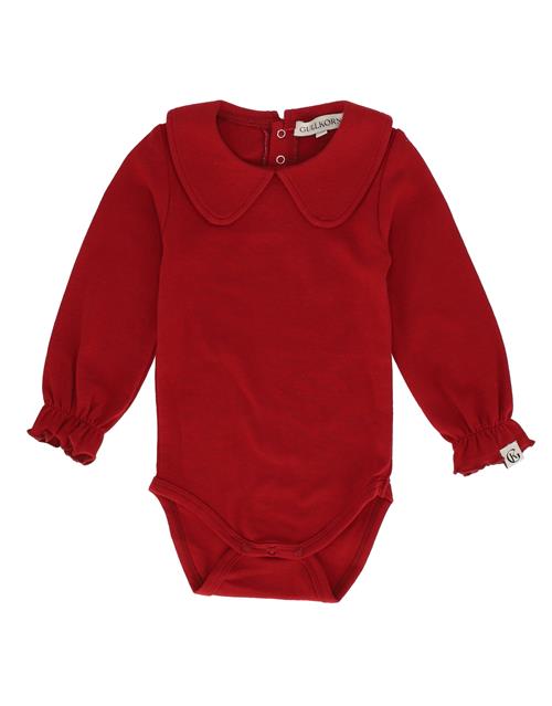 Gullkorn Design Peg Bodysuit Deep Red  Deep Red-92 cm  Rød  92 cm  unisex