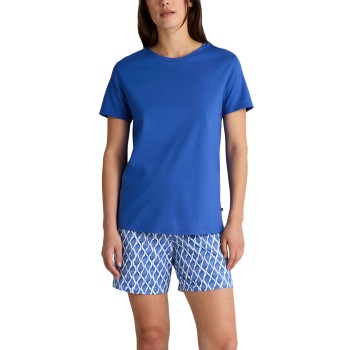 Calida Shell Nights Short pyjamas Blå bomuld Medium Dame