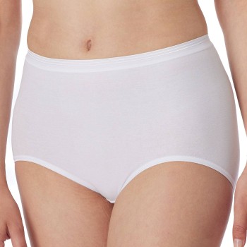 Schiesser Trusser Luxury Maxi Hvid bomuld 4XL Dame