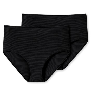 Schiesser Trusser 2P Modal Essentials Midi Sort Medium Dame