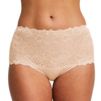 Swegmark Trusser Lace Maxi Briefs Beige polyamid X-Large Dame