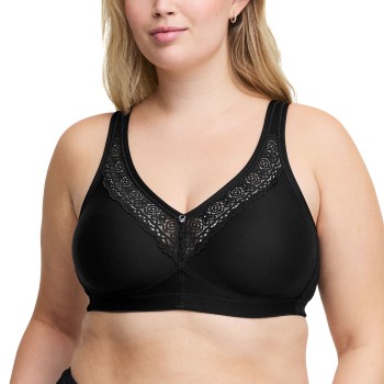 Swegmark BH Stars Cotton Soft Bra Moulded Cups Sort D 75 Dame