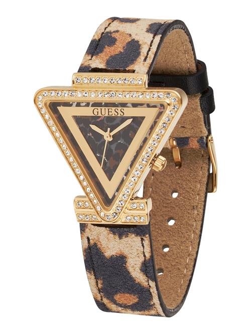 GUESS Analogt ur 'Fame'  beige / brun / guld / sort