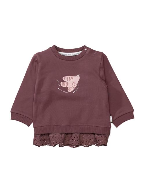 STACCATO Sweatshirt  lyserød / burgunder / hvid