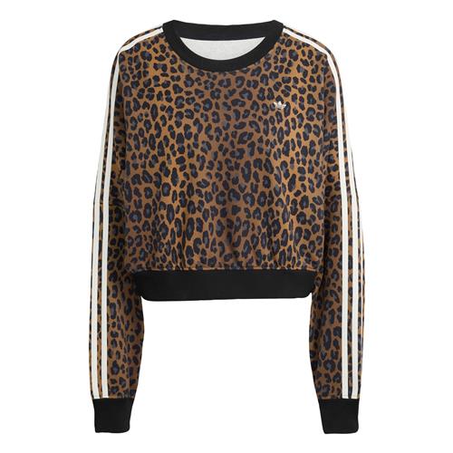 ADIDAS ORIGINALS Sweatshirt 'Leopard Crewneck'  cognac / sort / hvid