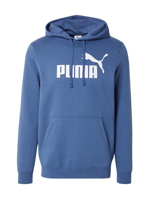 Se PUMA Sportsweatshirt 'Ess No. 1'  safir / hvid ved About You