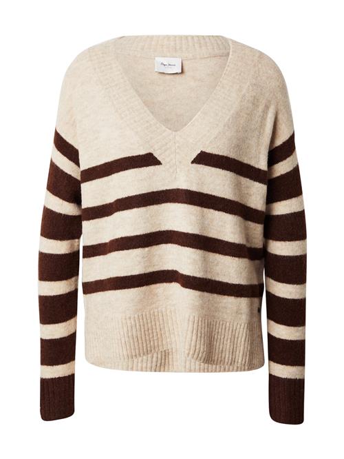 Pepe Jeans Pullover 'Cecil'  kit / mørkebrun