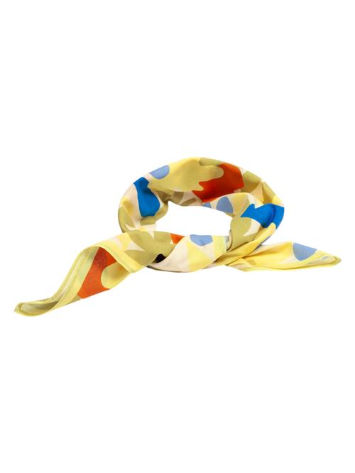 DillySocks Tørklæde  blå / gul / mørkegul / orange