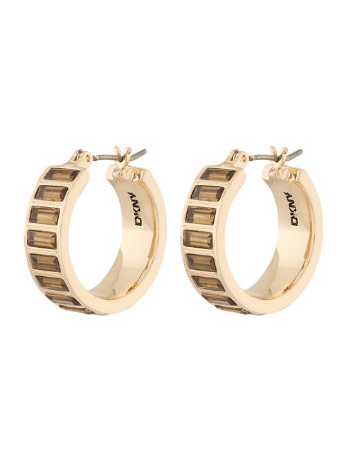 DKNY Øreringe  brun / guld