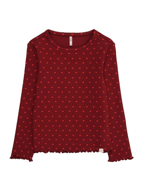 Only Mini Bluser & t-shirts 'KMGTRINNY'  rød / bordeaux