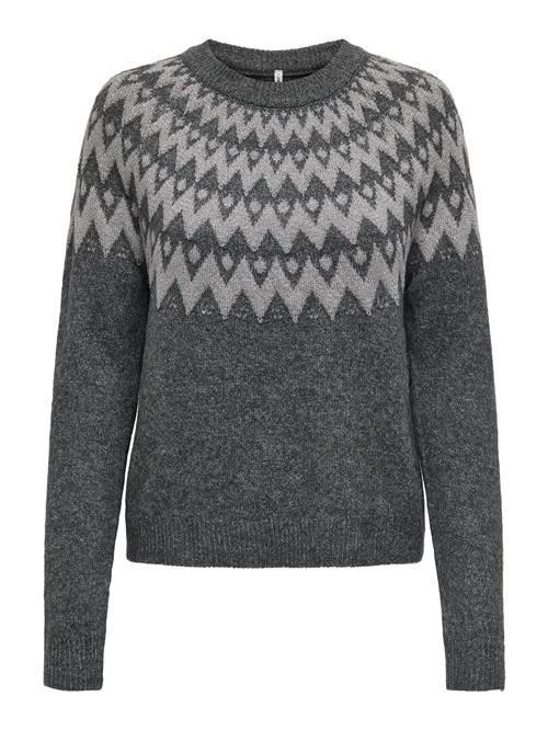 ONLY Pullover 'ONLFRY'  grå / mørkegrå