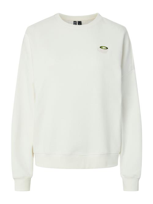 PIECES Sweatshirt 'PCFAST'  creme / kiwi / lys pink / hvid