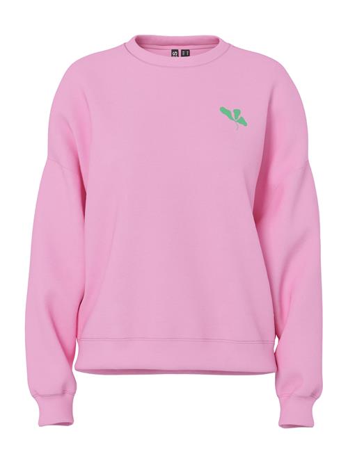 PIECES Sweatshirt 'PCFAST'  lysegul / grøn / orange / lys pink