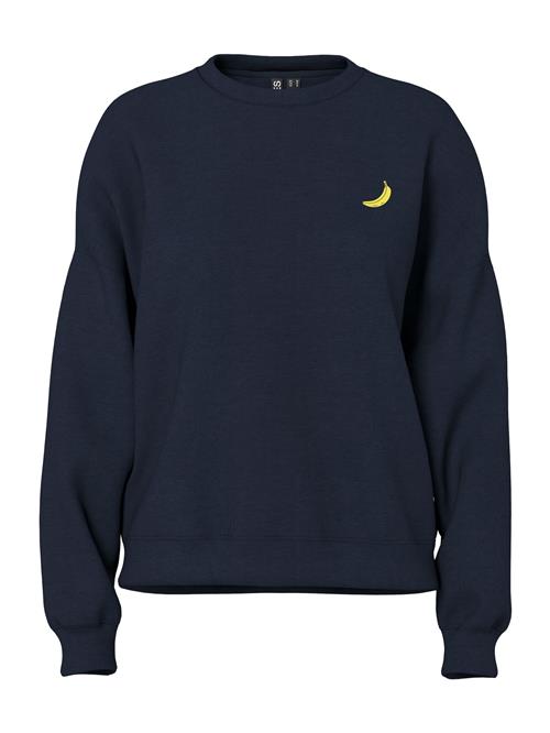PIECES Sweatshirt 'PCFAST'  natblå / gul / orkidee