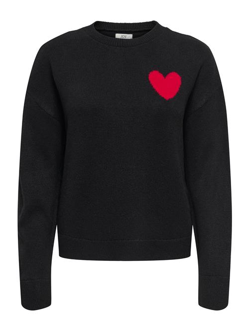 JDY Pullover  rød / sort
