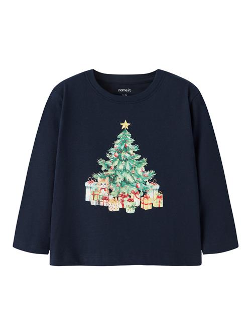 NAME IT Bluse Vosmas Navy Blazer Xmas Tree Cat