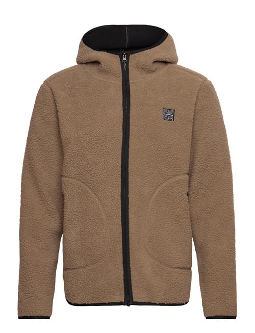 Langli Hooded Pile Jacket H2O Brown
