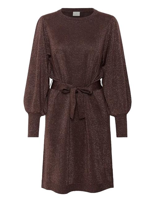 Karegina Knit Belt Dress Kaffe Brown