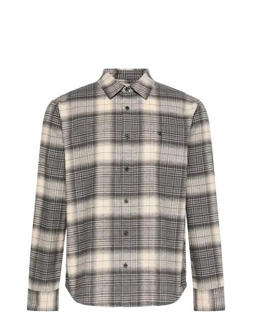 Ls Brushed Plaid Easy Shirt Calvin Klein Jeans Beige