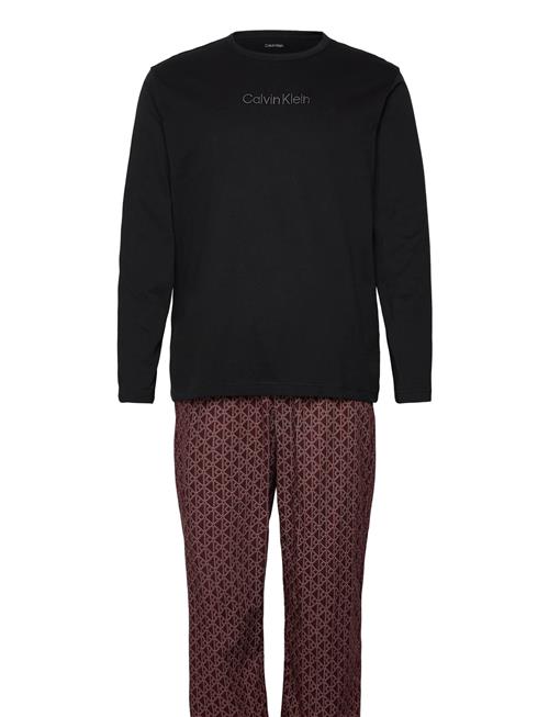 Ls Tee Pant Set Calvin Klein Black