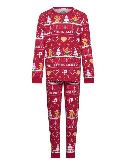 Christmas Cookie Pyjamas Red - Kids Christmas Sweats Red