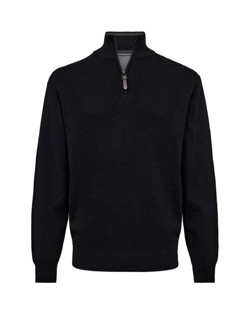 Se Reg fit structure half zip hos Din tøjmand