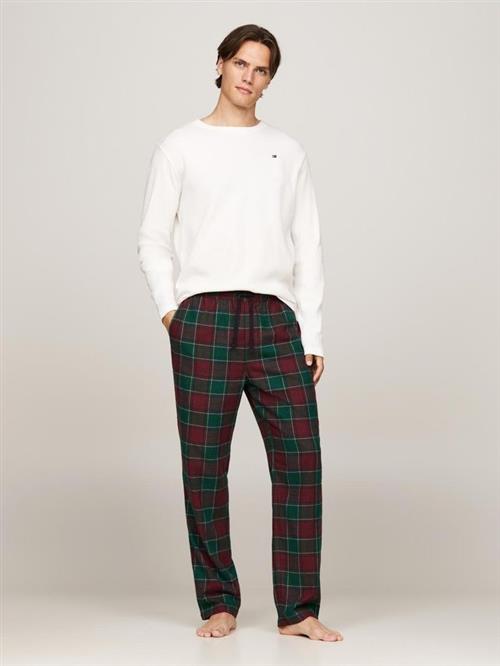 LS WAFFLE FLANNEL PJ SET