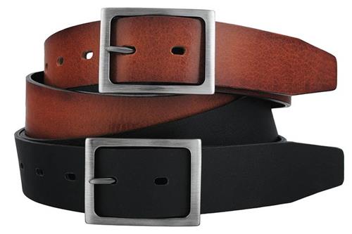 6899G/35  Belt. Black/cognac