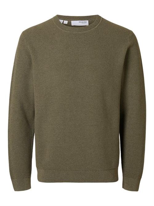 Se SLHROSS LS KNIT STRUCTURE CREW NECK hos Din tøjmand