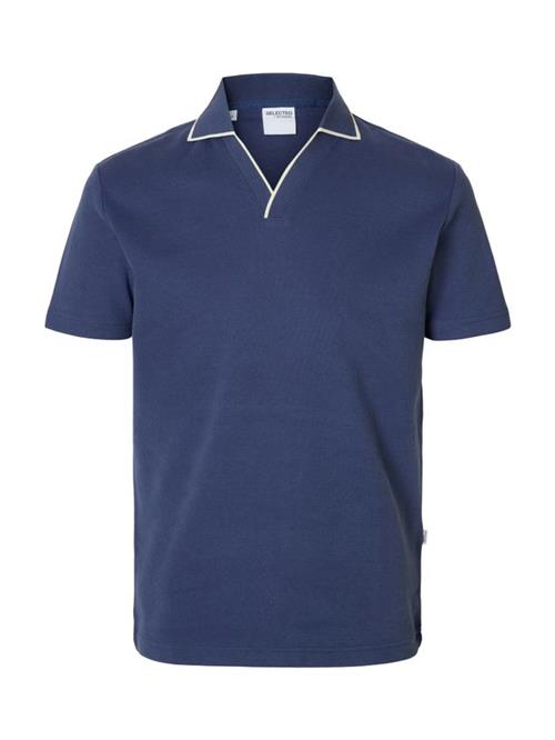 SLHSANGEV SPLIT NECK SS POLO