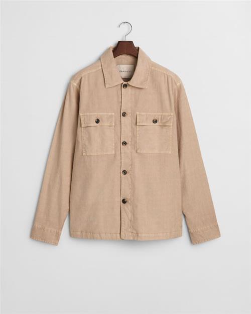 REG COT/LINEN OVERSHIRT