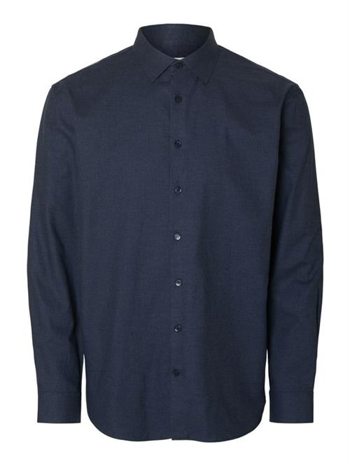 SLHREG-LEO HEATHER SHIRT LS NOOS