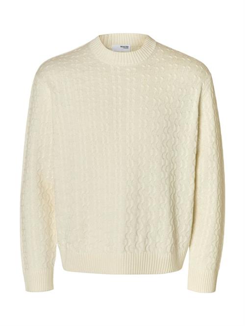 Se SLHPHILIP LS KNIT RELAXED CREW NECK hos Din tøjmand