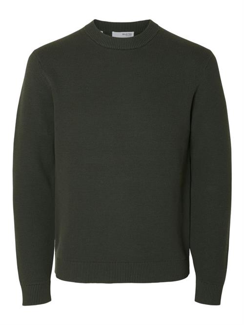 Se SLHDANE LS KNIT STRUCTURE CREW NECK hos Din tøjmand