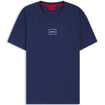 HUGO Laze T-Shirt Mørkblå bomuld Medium Herre