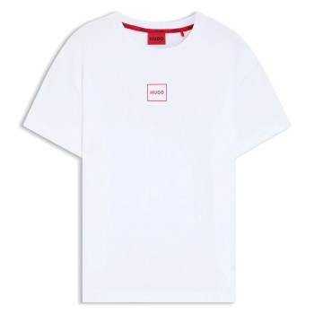 HUGO Laze T-Shirt Hvid bomuld Large Herre