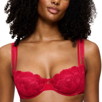 Triumph Bh Palina Moonlight Kiss Wired Bra Rød polyamid F 70 Dame