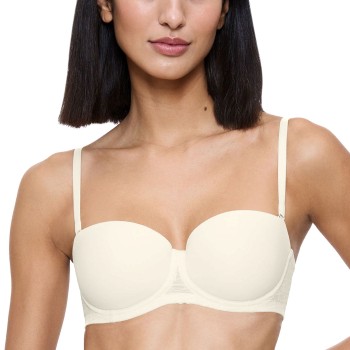 Triumph BH Signature Sheer Wired Balconette Bra Elfenben F 85 Dame