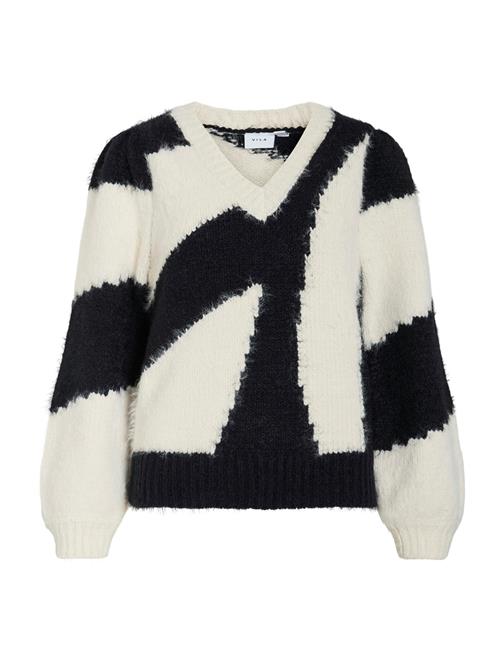 VILA Pullover 'VIKUNNUO'  beige / sort