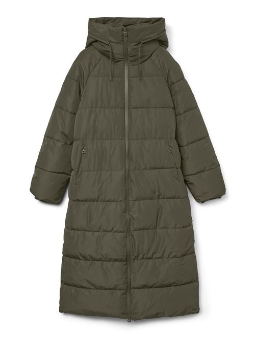 VERO MODA Vinterfrakke 'ELANOR'  grøn