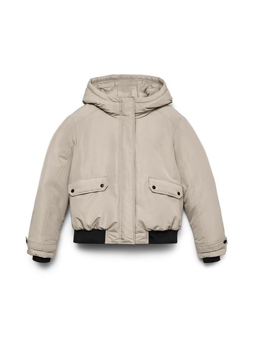 VERO MODA Vinterjakke 'MILEY'  greige / sort
