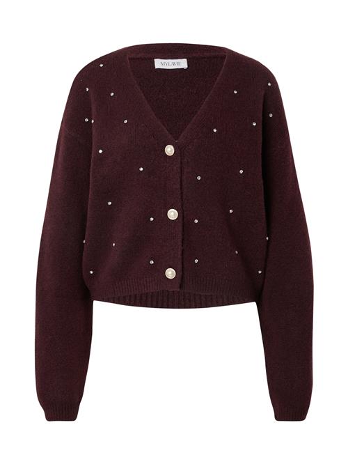 MYLAVIE by Sarah Harrison Cardigan  mørkerød