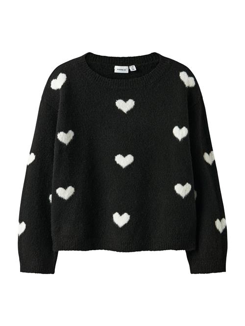 NAME IT Pullover  sort / hvid